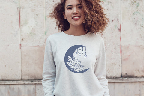 Moon svg, Moon bundle, boho moon, Crescent Moon silhouette SVG Digital Rainbow Shop 