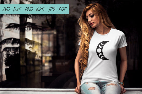Moon SVG, Moon Phases SVG, Boho moon, Moon, Mystical SVG SVG Irina Ostapenko 