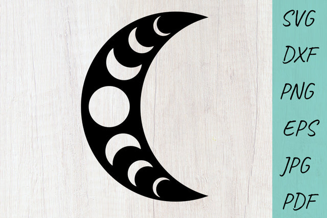 Moon SVG, Moon Phases SVG, Boho moon, Moon, Mystical SVG SVG Irina Ostapenko 