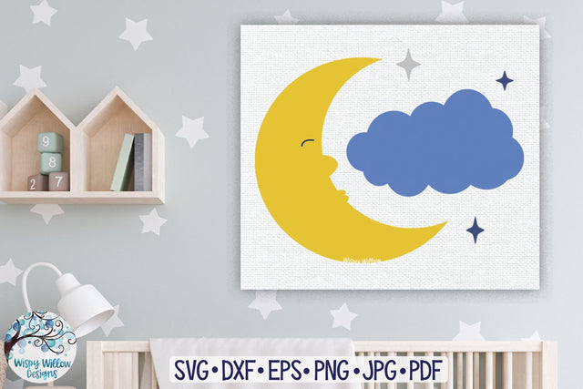 Moon SVG SVG Wispy Willow Designs 