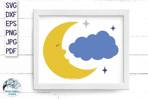 Moon SVG SVG Wispy Willow Designs 