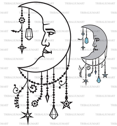 Moon SVG TribaliumArtSF 