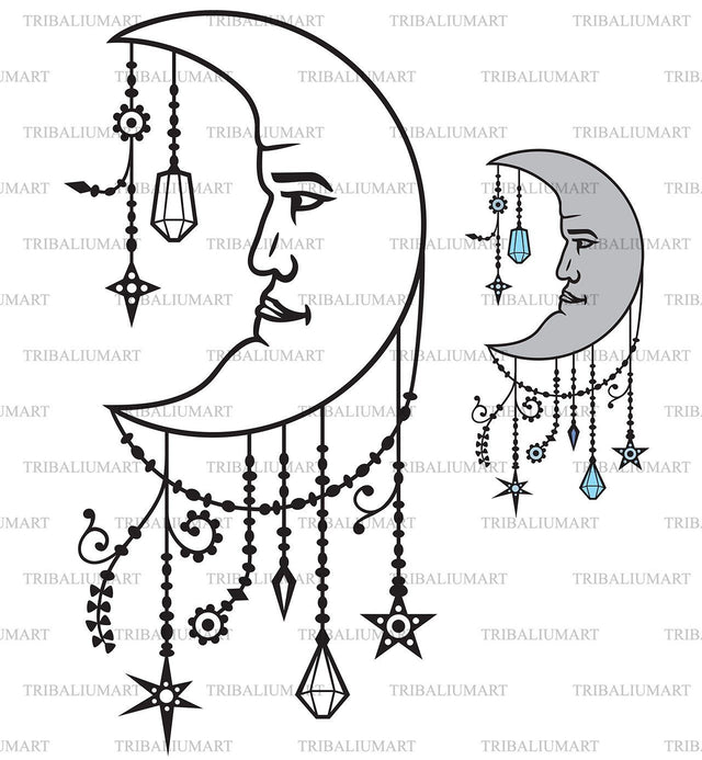 Moon SVG TribaliumArtSF 