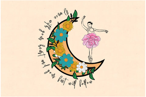 Moon with Ballerina Sublimation Sublimation Jagonath Roy 