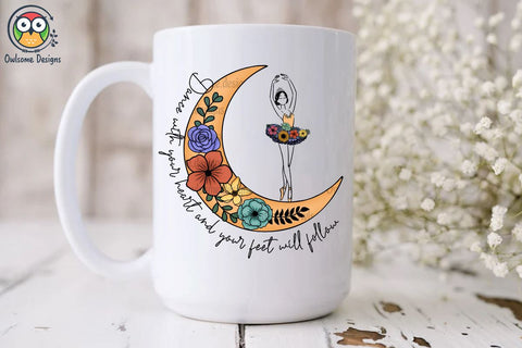 Moon With Ballerina Sublimation Sublimation LAM HOANG THUY 