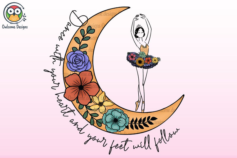 Moon With Ballerina Sublimation Sublimation LAM HOANG THUY 