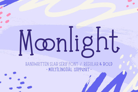 Moonlight | Handwritten Slab Serif Font TypeFairy 