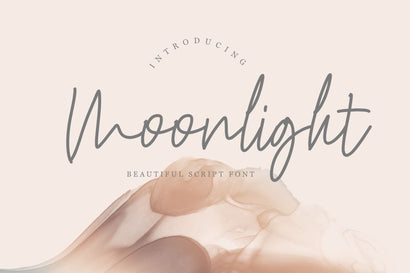 Moonlight script Font Chamsae Studio 