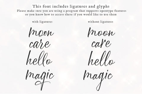 Moonshire - Handwritten Script Font Font KA Designs 