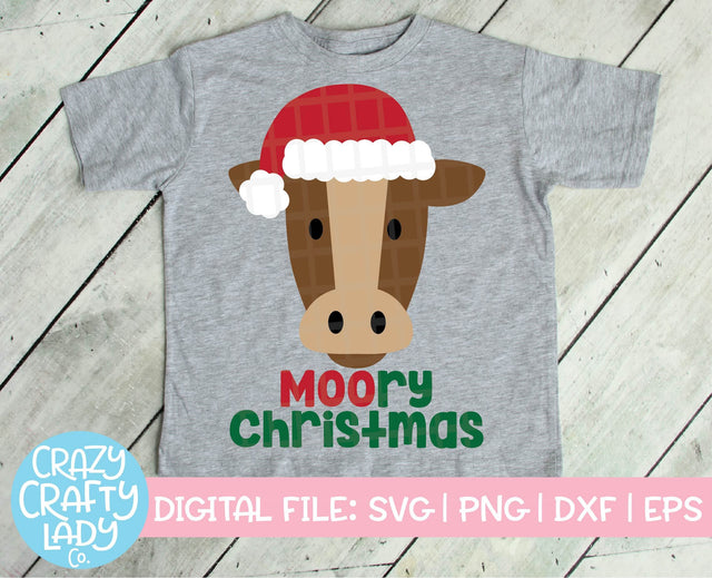 Moory Christmas | Holiday SVG Cut File SVG Crazy Crafty Lady Co. 