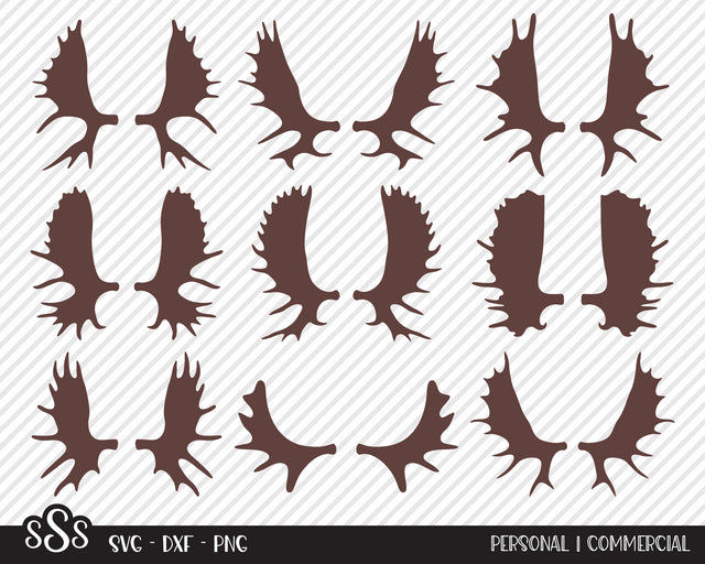 Moose Antler Bundle | Outdoor SVG SVG Texas Southern Cuts 