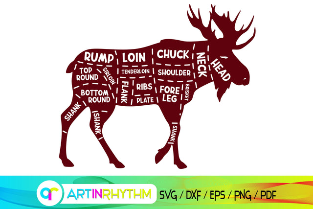moose svg, butcher svg SVG Artinrhythm shop 