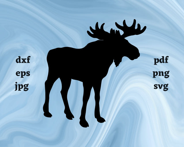 Moose SVG Cut File SVG Northern Light SVG 