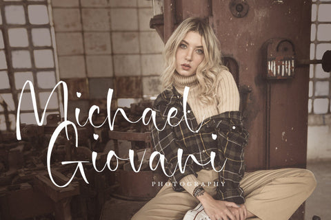 Moralist Jameson - Modern Script font Font Timur type 