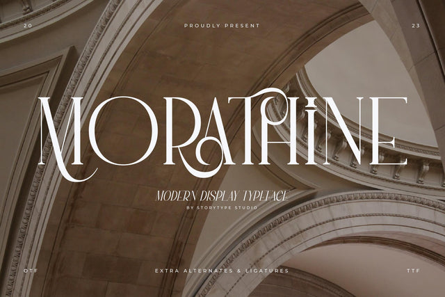 MORATHINE Typeface Font Storytype Studio 