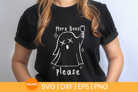 More boos please, funny halloween svg SVG Maumo Designs 