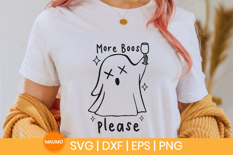 More boos please, funny halloween svg SVG Maumo Designs 