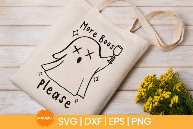More boos please, funny halloween svg SVG Maumo Designs 