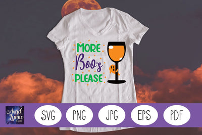 More Boos Please | Halloween Quote SVG | Halloween Quotes SVG Angel Lynne Designs 