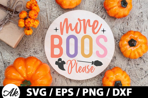 More boos please Round Sign SVG SVG akazaddesign 