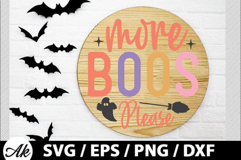 More boos please Round Sign SVG SVG akazaddesign 