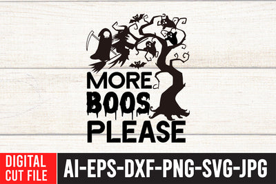 More Boos Please SVG Cut File SVG BlackCatsMedia 