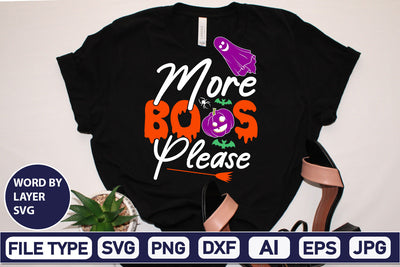 More Boos Please SVG Cut File SVGs,Quotes and Sayings,Food & Drink,On Sale, Print & Cut SVG DesignPlante 503 