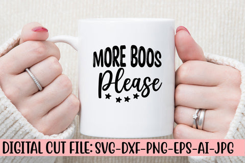 More Boos Please SVG Design SVG Syaman 