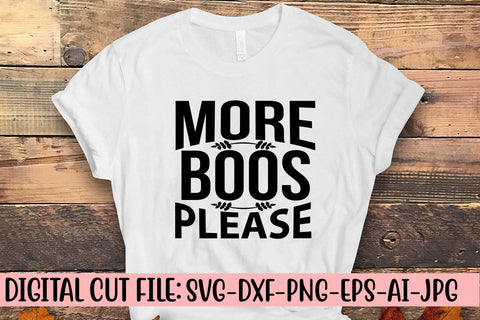 More Boos Please SVG Design SVG Syaman 