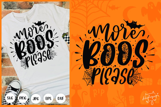 More Boos Please SVG Halloween Quotes SVG dapiyupi store 