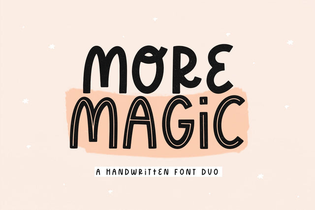 More Magic - Handwritten Font Font KA Designs 