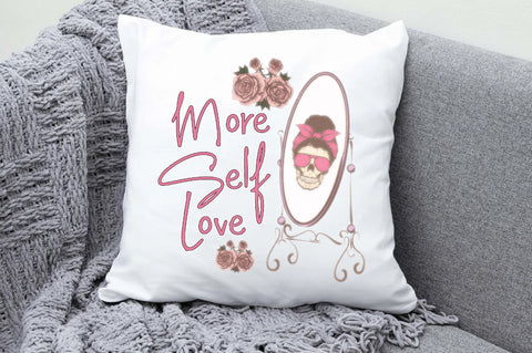 More Self Love Skeleton Mirror PNG Sublimation Jagonath Roy 