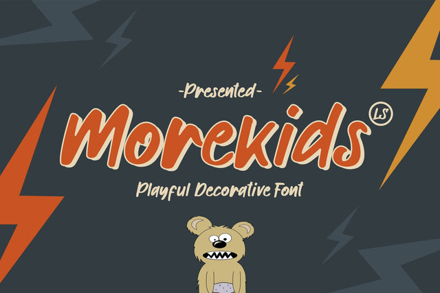 Morekids Font letterstockstd 