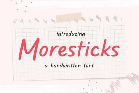 Moresticks Font Allouse.Studio 