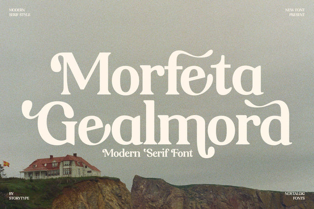 Morfeta Gealmord Typeface Font Storytype Studio 