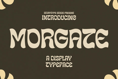 MORGATE Typeface Font Storytype Studio 