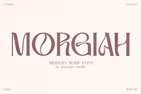 MORGIAH Typeface Font Storytype Studio 