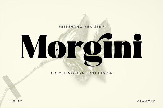 Morgini Font gatype 
