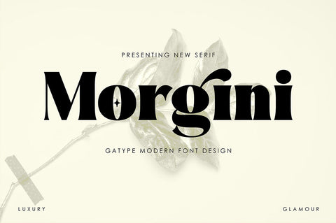 Morgini Font gatype 