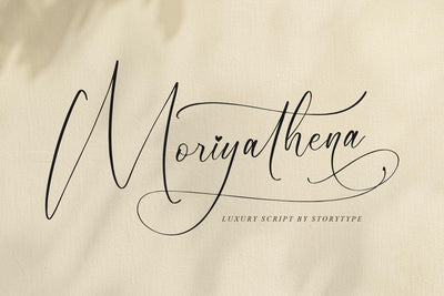 Moriyathena Luxury Script Font Storytype Studio 