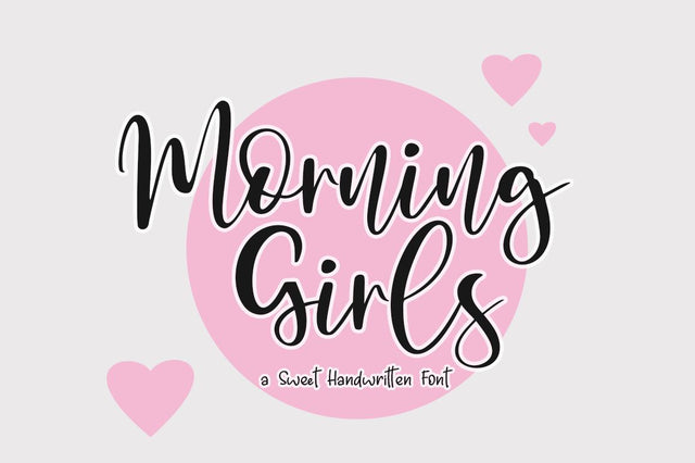Morning Girls Handwritten Script Font Font Haksen 