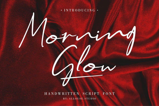 Morning Glow - Handwritten Script Font Font Allouse.Studio 