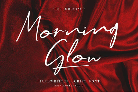 Morning Glow - Handwritten Script Font Font Allouse.Studio 