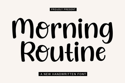 Morning Routine Font azkiyaazka026 