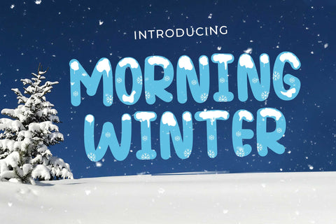 Morning Winter Font LetterdayStudio 