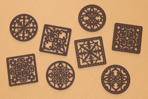 Moroccan Style Coasters SVG cut files SVG Angel on Empire 