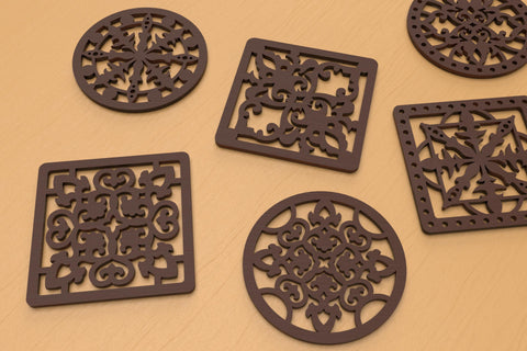 Moroccan Style Coasters SVG cut files SVG Angel on Empire 