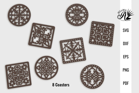Moroccan Style Coasters SVG cut files SVG Angel on Empire 