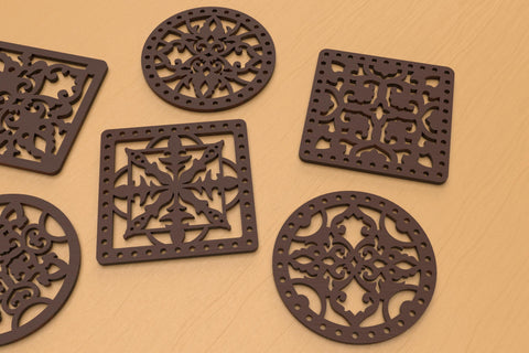 Moroccan Style Coasters SVG cut files SVG Angel on Empire 