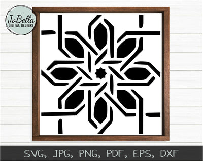 Moroccan Tile SVG, Printable, and Stencil Design SVG JoBella Digital Designs 